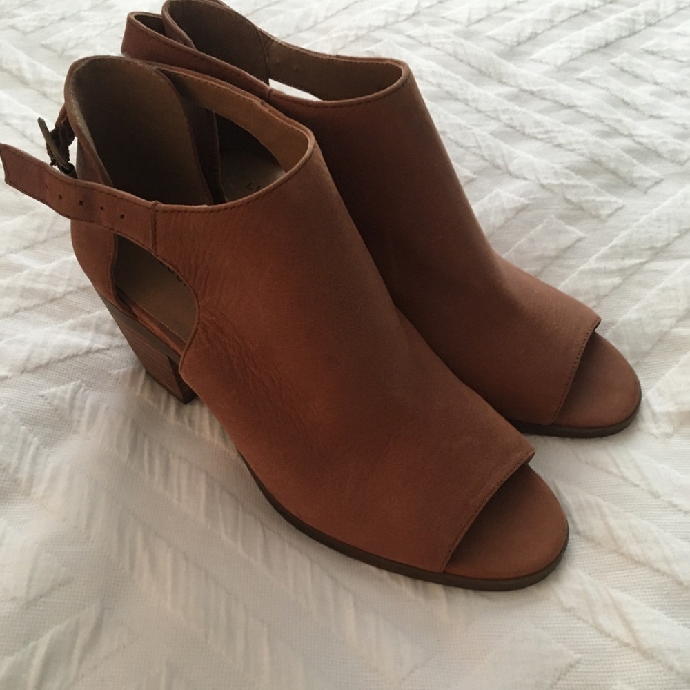 Lucky Brand Open Toe Booties